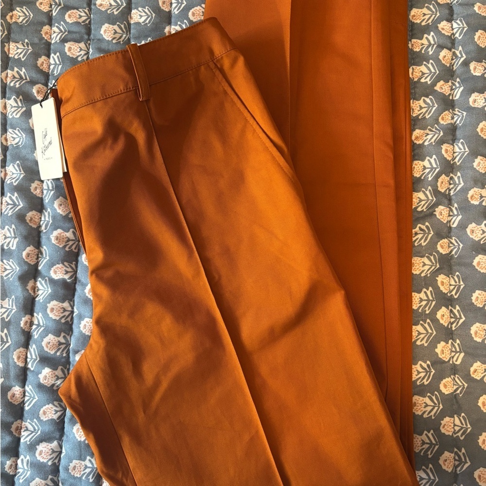 Maison Kitsuné Casual Pants Size 40 US 8 Spice Relaxed Trouser NWT - Picture 3 of 12